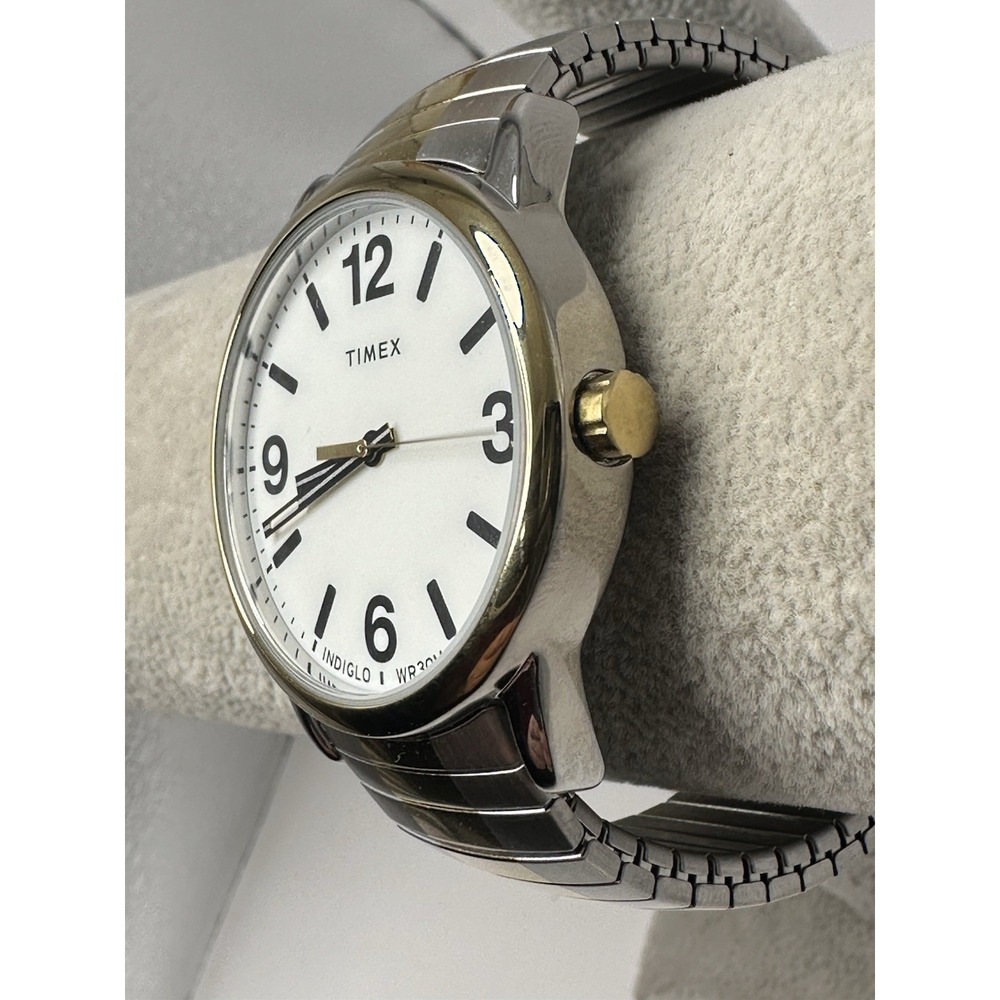 Timex TW2U98600 Mens Watch New Battery 38MM 7" Stretch Band Easy Reader N45 - Picture 3 of 10